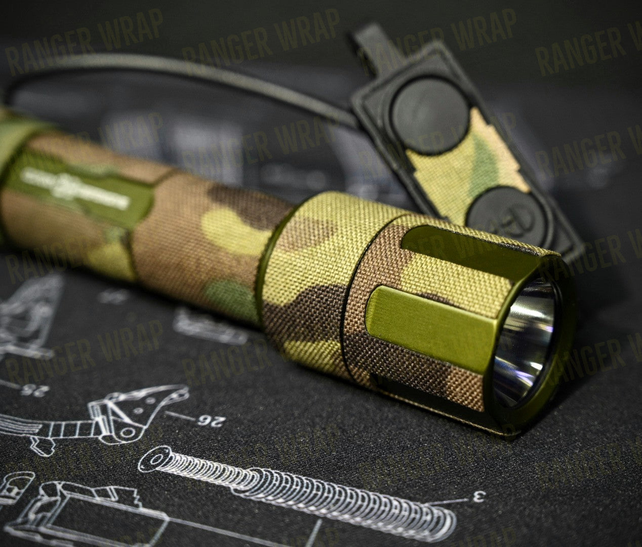 Cloud Defensive REIN 2.0 Full Size - Weapon Light Wrap in Cordura Fabric-2