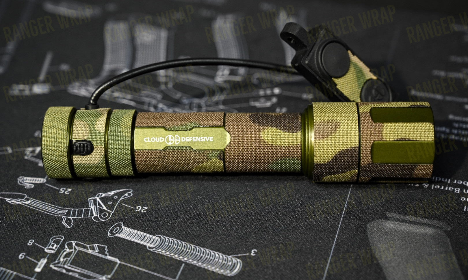 Cloud Defensive REIN 2.0 Full Size - Weapon Light Wrap in Cordura Fabric-3