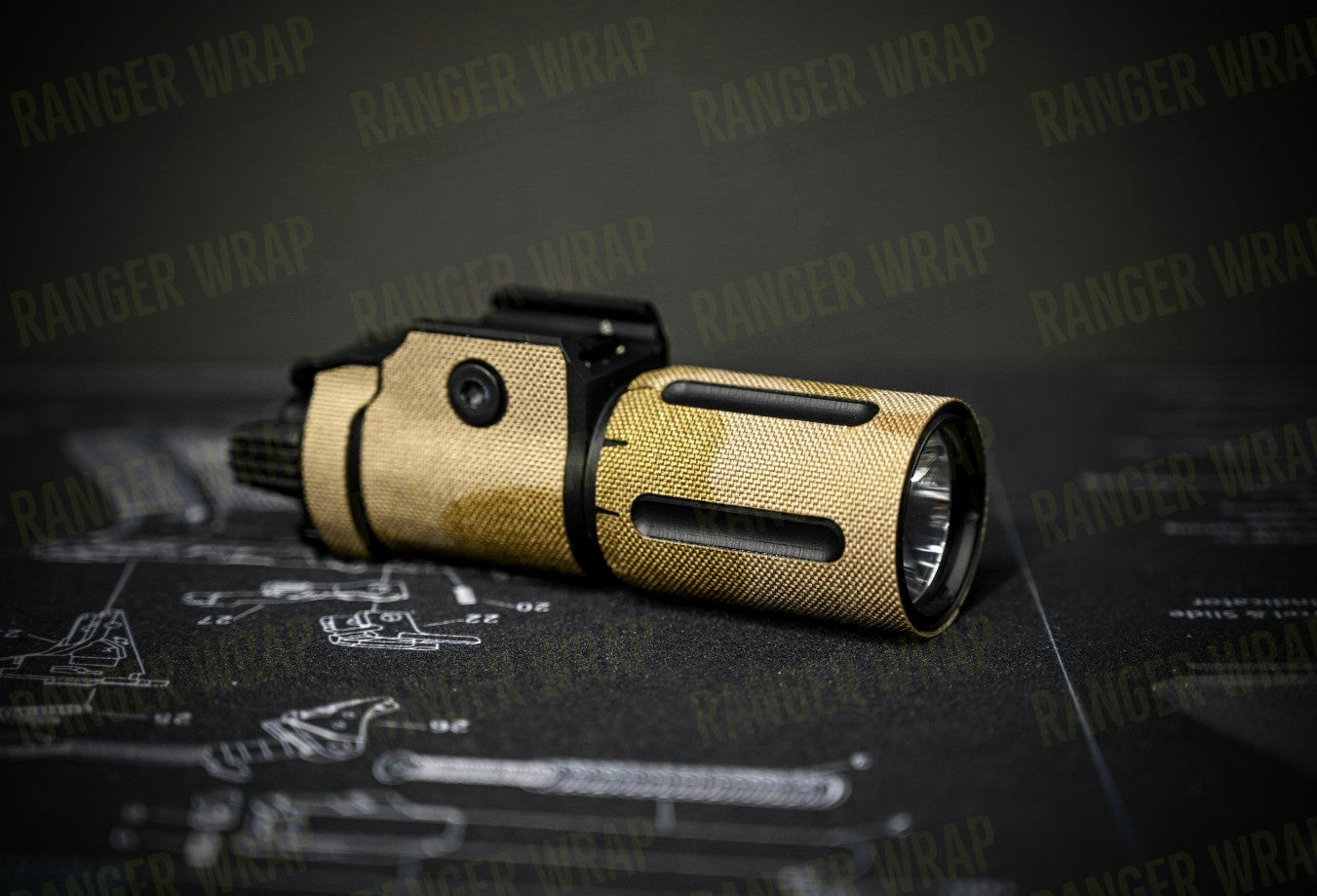 Modlite PL350 - Weapon Light Wrap in Cordura Fabric-1