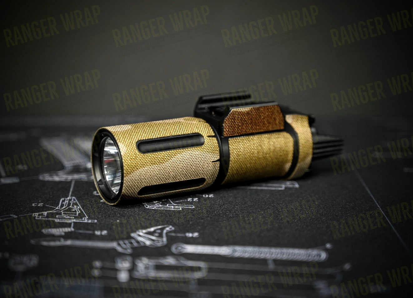 Modlite PL350 - Weapon Light Wrap in Cordura Fabric-2
